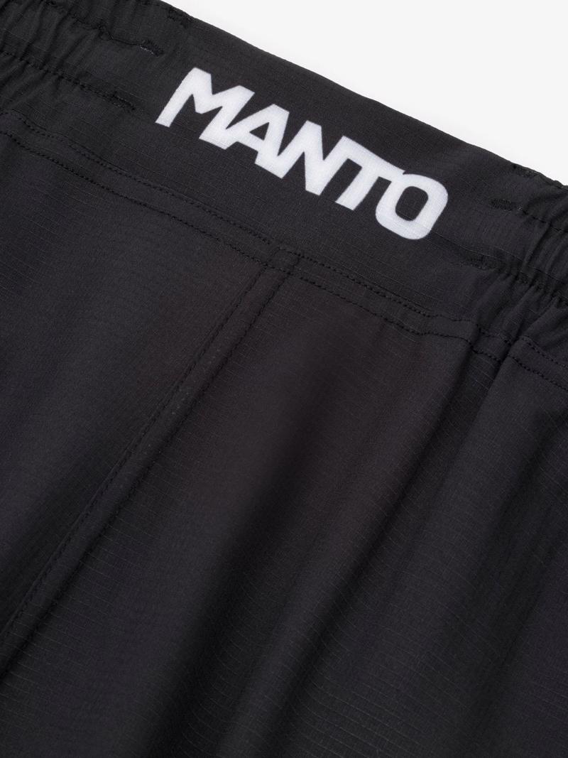 MANTO LOGO classic FIGHT SHORTS-black